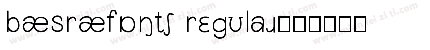 BASRAfont Regular字体转换